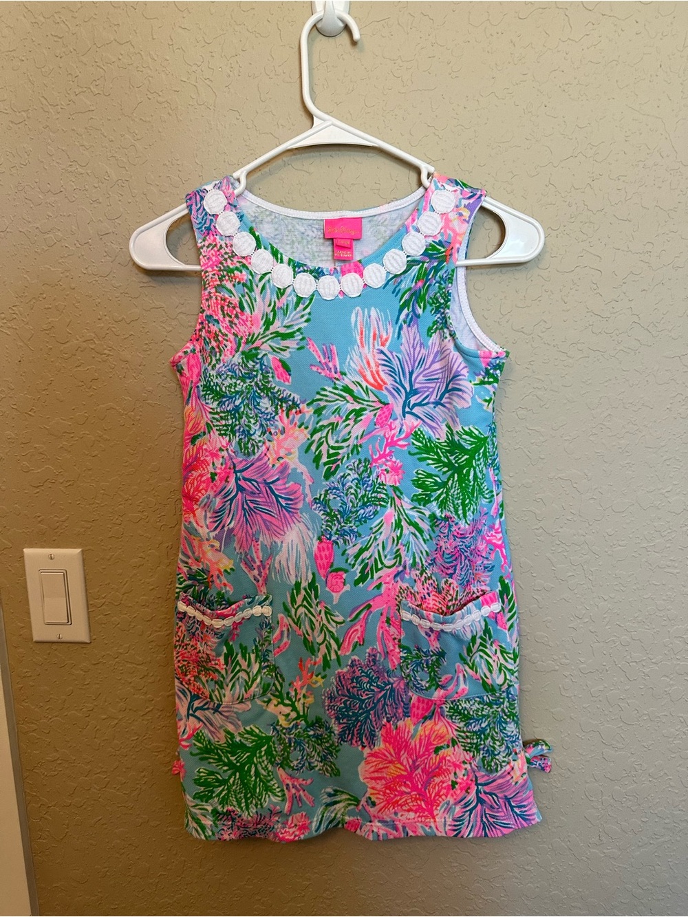 Lilly Pulitzer Tropical Print Tank Dress - Blue, Pink & Green